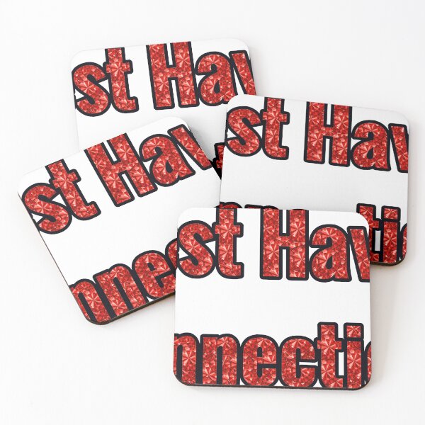 Item preview, West Haven Connecticut City Name With Red Rhinestone designed and sold by TheIconSmith.