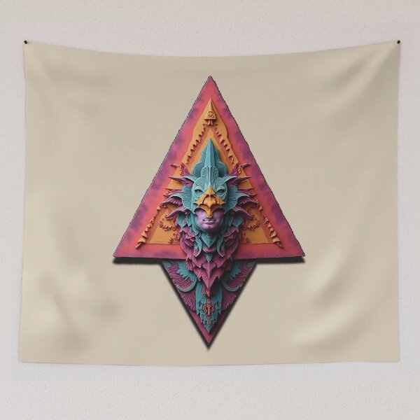 Item preview, Geometric arrow with tribal elders designed and sold by Mianku | Für das Leben.
