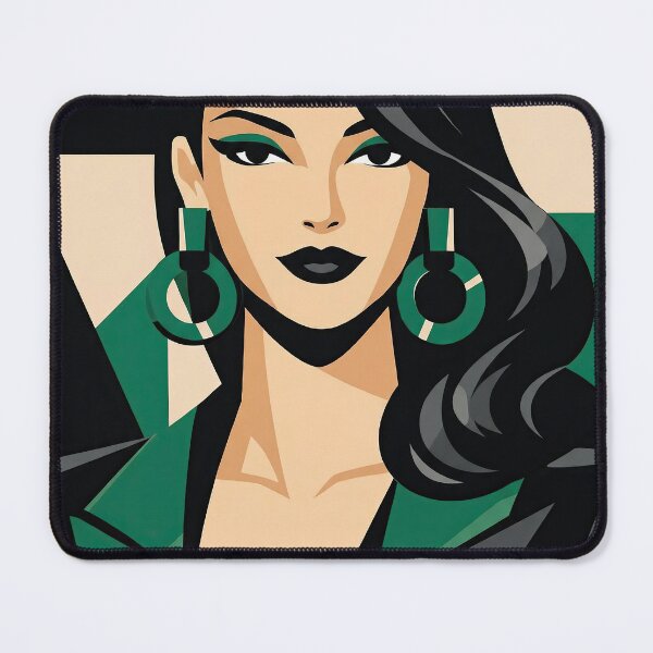 Item preview, Geometric Elegance – Modern Fashion Icon designed and sold by ForeverPrintsOK.