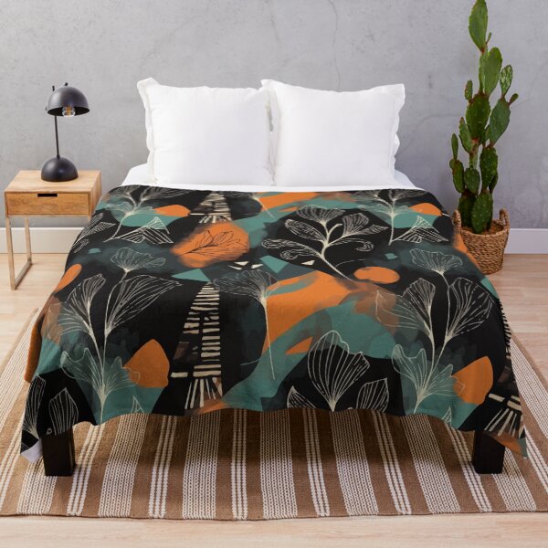 Item preview, Dark Abstract Botanical Pattern designed and sold by RidaSalArt.