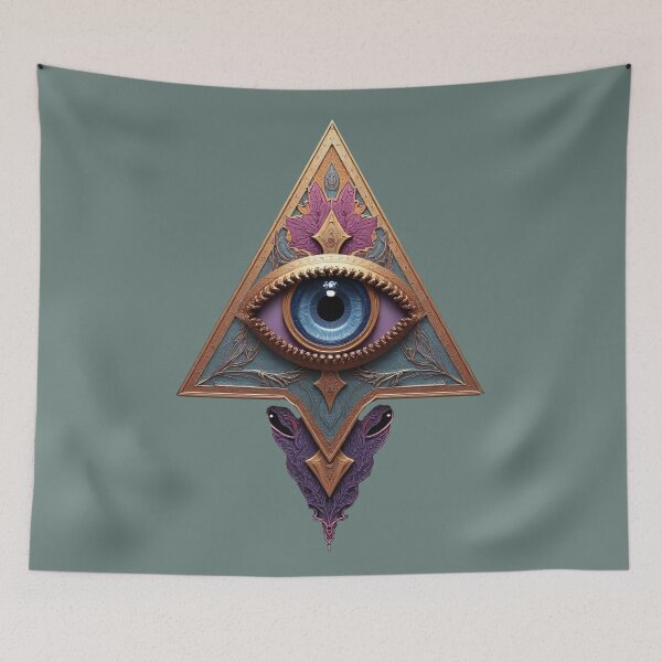 Item preview, Royal geometric arrow with eye designed and sold by Mianku | Für das Leben.