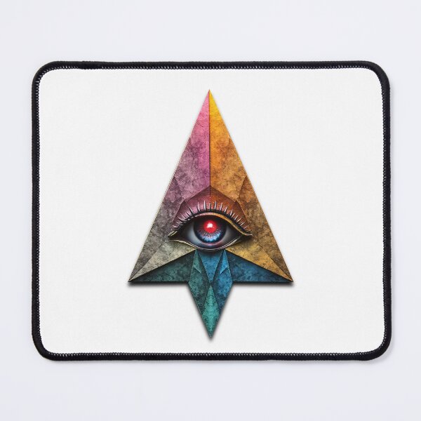 Item preview, geometric arrowhead with lens with eye designed and sold by Mianku | Für das Leben.