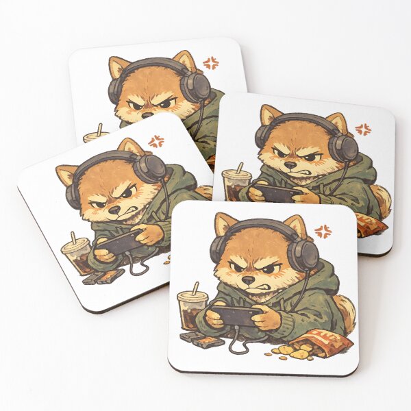 Item preview, Concentrated Gamer Dog – Illustration of a Pet Playing designed and sold by NextNoob485.