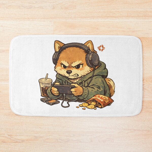 Item preview, Concentrated Gamer Dog – Illustration of a Pet Playing designed and sold by NextNoob485.