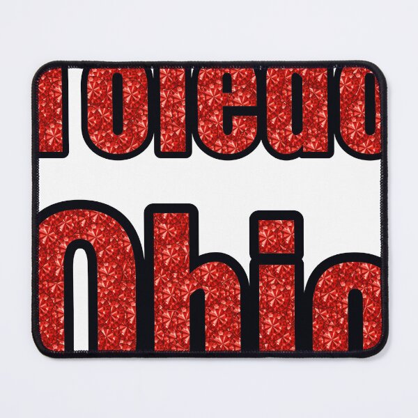 Item preview, Toledo Ohio City Name With Red Rhinestone designed and sold by TheIconSmith.