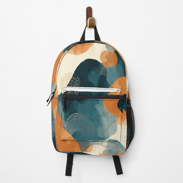 Item preview, Abstract Blue Orange Fluid Pattern designed and sold by RidaSalArt.