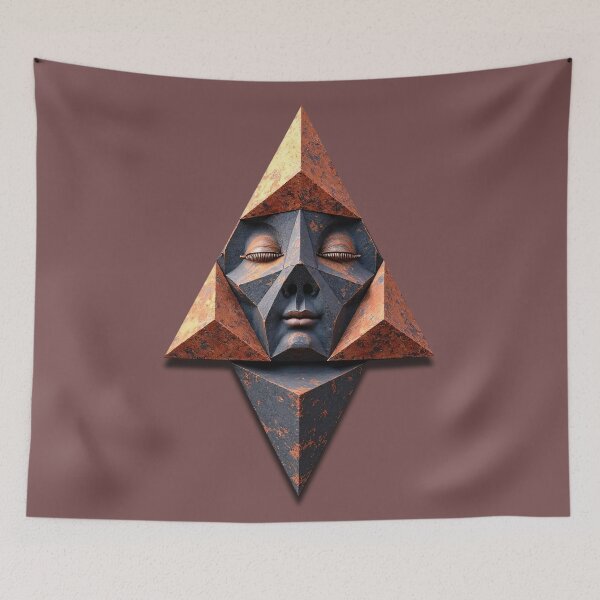 Item preview, Geometric face arrow designed and sold by Mianku | Für das Leben.