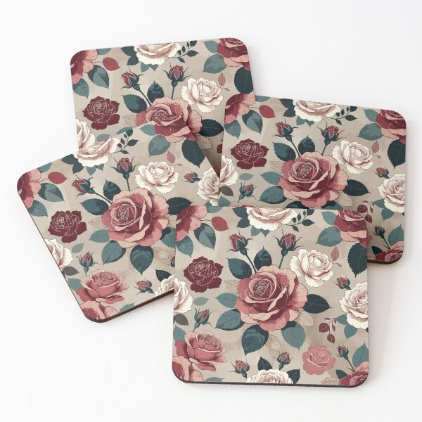 Item preview, Vintage Rose Floral Pattern designed and sold by RidaSalArt.