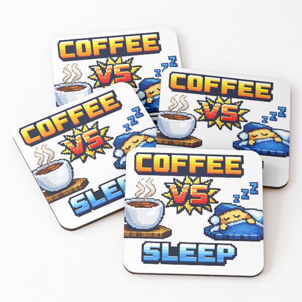 Item preview, Coffee vs Sleep designed and sold by redsharkuk.