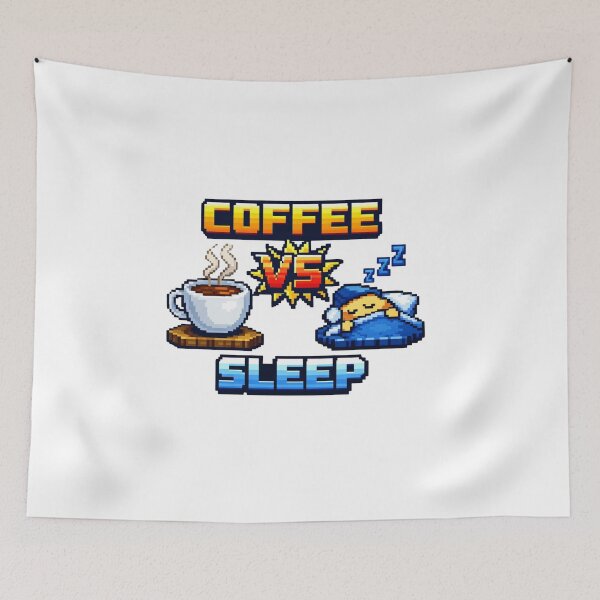 Item preview, Coffee vs Sleep designed and sold by redsharkuk.