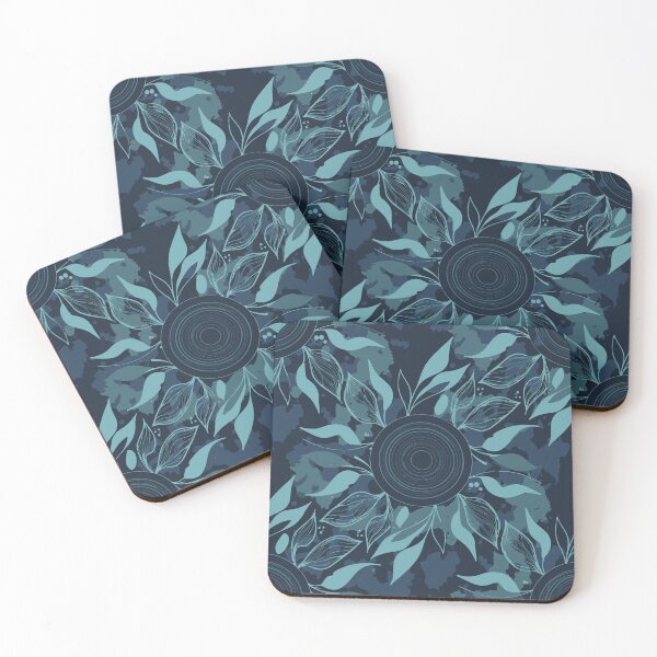 Item preview, Floral Mandala with Blue Hues designed and sold by RidaSalArt.