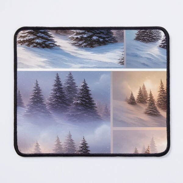 Artikelvorschau, Winterlandschaft mit verschneiten Tannenbäumen entworfen und verkauft von Mianku | Für das Leben.