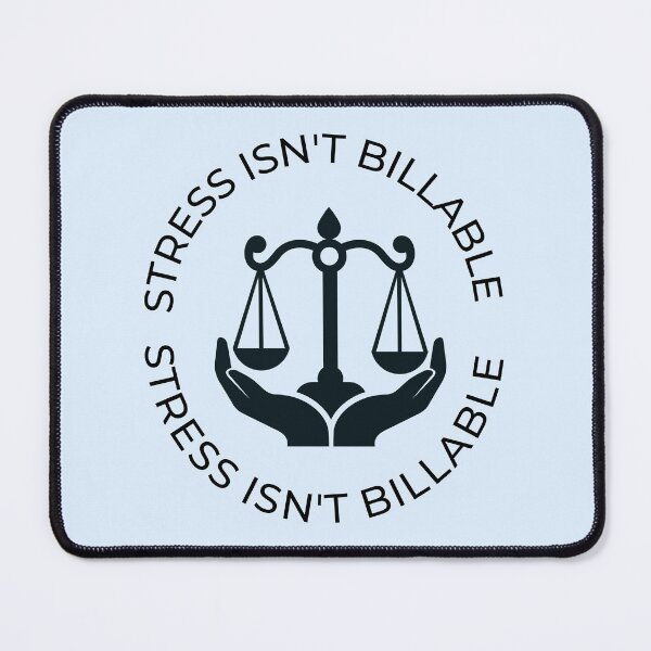 Item preview, Stress Isn’t Billable – Lawyer Mental Health & Legal Humor Design designed and sold by Creations by lyne.