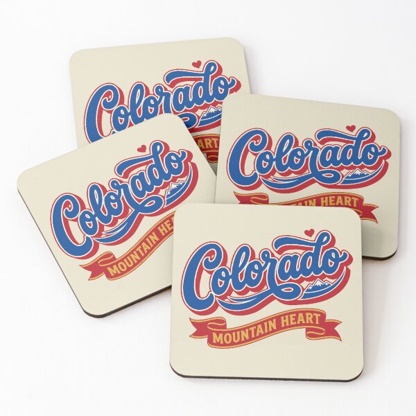 Item preview, Retro Colorado Mountain Heart | Vintage State Pride designed and sold by Cozy-Old-Pub.