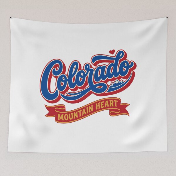 Item preview, Retro Colorado Mountain Heart | Vintage State Pride designed and sold by Cozy-Old-Pub.