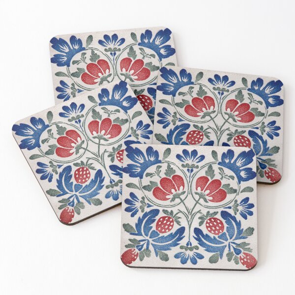 Item preview, Folk art strawberries designed and sold by MendaciousMina.