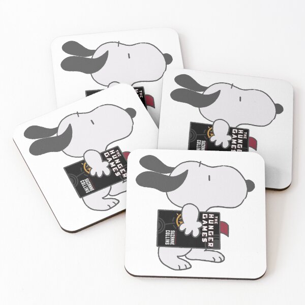 Item preview, snoopy reading the hunger games designed and sold by liveawhimsylife.