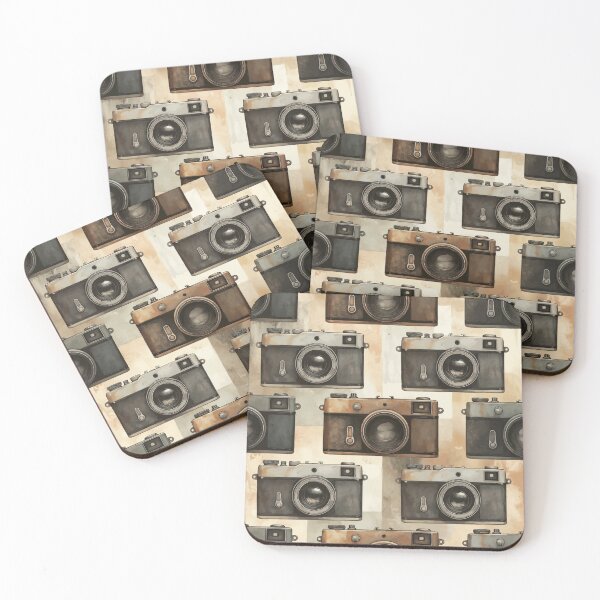 Item preview, Vintage Film Camera Retro Photography Pattern designed and sold by RidaSalArt.