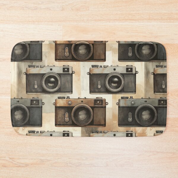 Item preview, Vintage Film Camera Retro Photography Pattern designed and sold by RidaSalArt.
