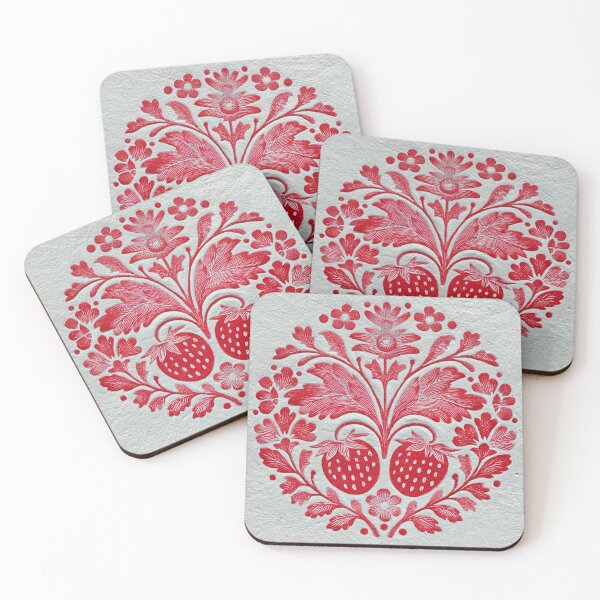 Item preview, Folk art strawberries designed and sold by MendaciousMina.