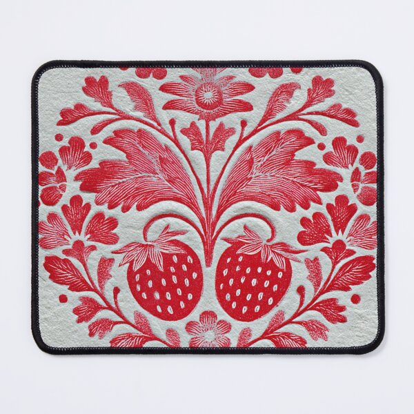 Item preview, Folk art strawberries designed and sold by MendaciousMina.