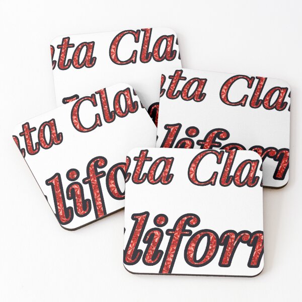 Item preview, Santa Clarita California City Name With Red Rhinestone designed and sold by TheIconSmith.