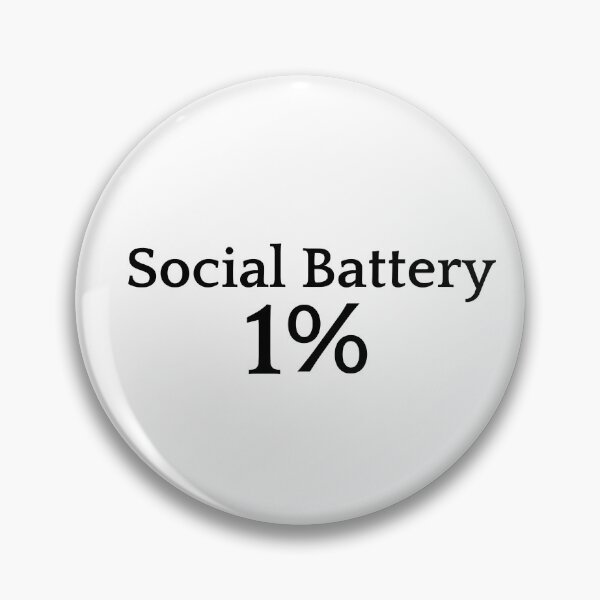 Item preview, Social Battery 1 Percent Funny Introvert Shirt designed and sold by NeonGrain.