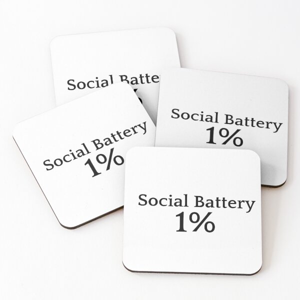Item preview, Social Battery 1 Percent Funny Introvert Shirt designed and sold by NeonGrain.