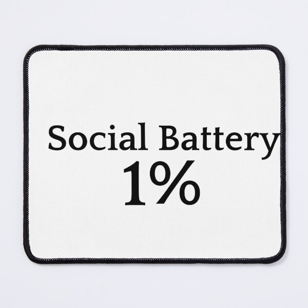 Item preview, Social Battery 1 Percent Funny Introvert Shirt designed and sold by NeonGrain.