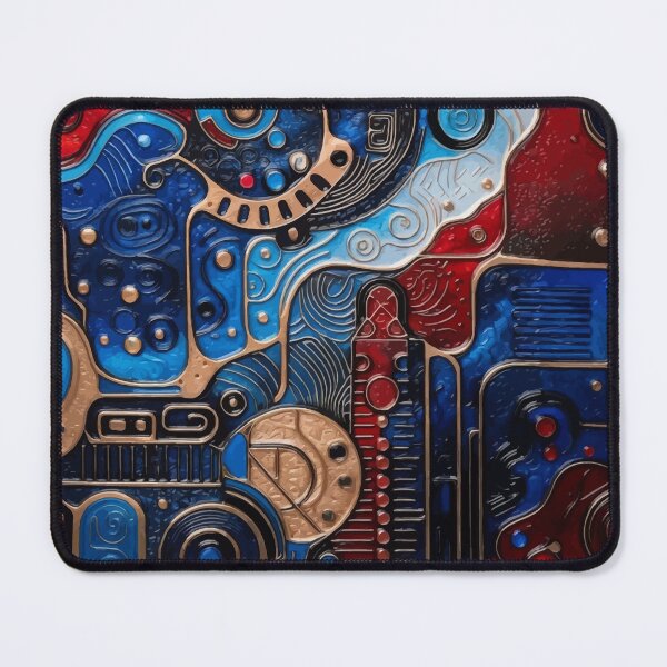 Item preview, Retro Futuristic Circuit Mosaic designed and sold by RidaSalArt.