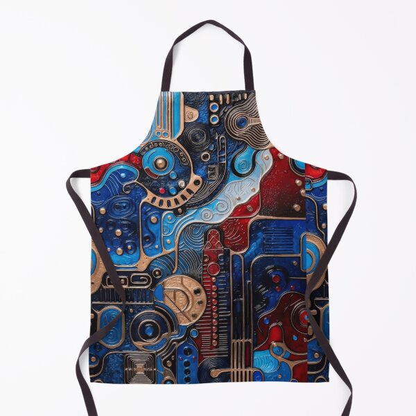 Item preview, Retro Futuristic Circuit Mosaic designed and sold by RidaSalArt.