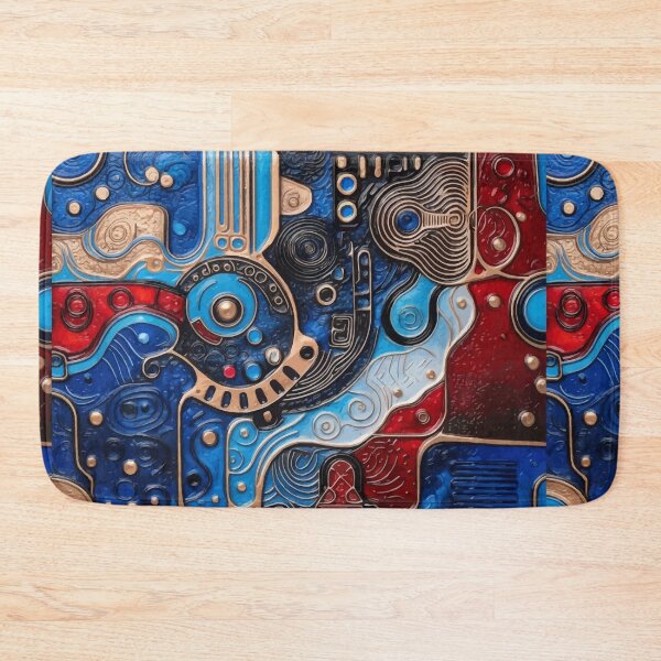 Item preview, Retro Futuristic Circuit Mosaic designed and sold by RidaSalArt.