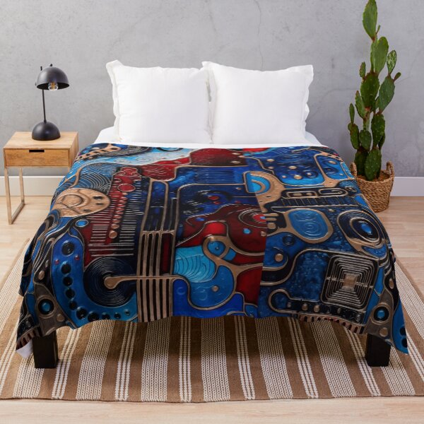 Item preview, Retro Futuristic Circuit Mosaic designed and sold by RidaSalArt.