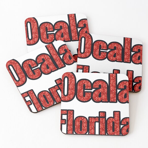 Item preview, Ocala Florida City Name With Red Rhinestone designed and sold by TheIconSmith.