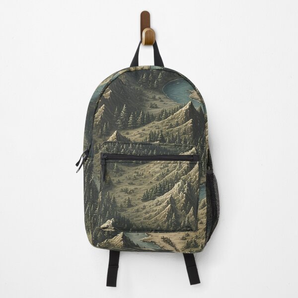 Item preview, Mountain landscape with river and coniferous forest designed and sold by Mianku | Für das Leben.