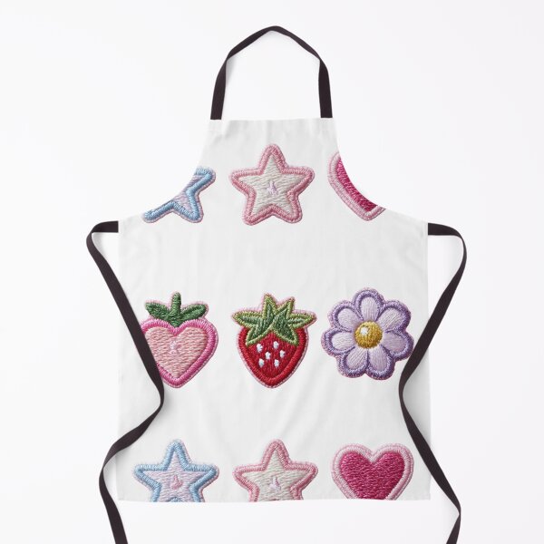Item preview, Mini patches sticker pack, star ,strawberry, & hearts designed and sold by MendaciousMina.