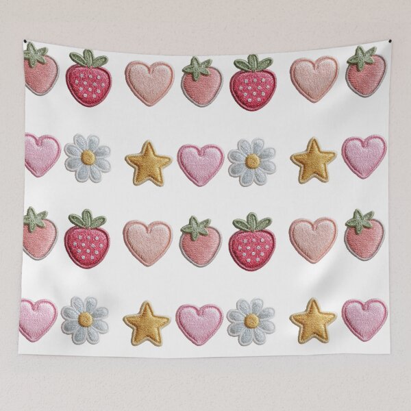 Item preview, Mini patches sticker pack, star ,strawberry, & daisy designed and sold by MendaciousMina.