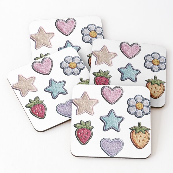 Item preview, Mini patches sticker pack, star ,strawberry, & daisy designed and sold by MendaciousMina.