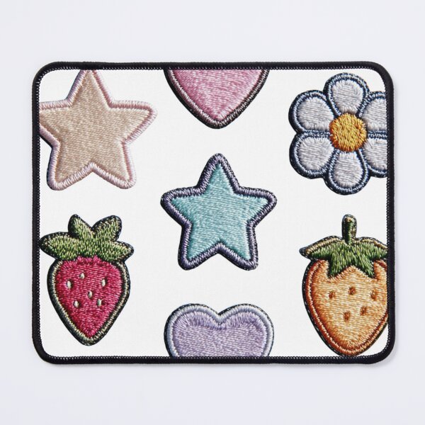 Item preview, Mini patches sticker pack, star ,strawberry, & daisy designed and sold by MendaciousMina.