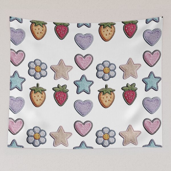 Item preview, Mini patches sticker pack, star ,strawberry, & daisy designed and sold by MendaciousMina.