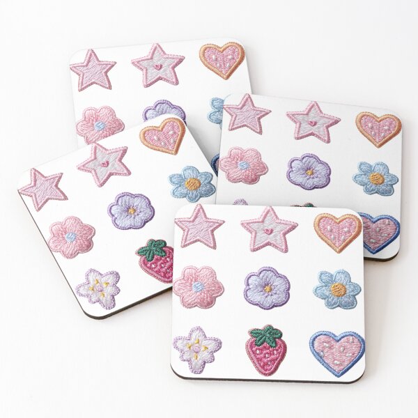 Item preview, Mini patches sticker pack, star ,strawberry, & daisy designed and sold by MendaciousMina.