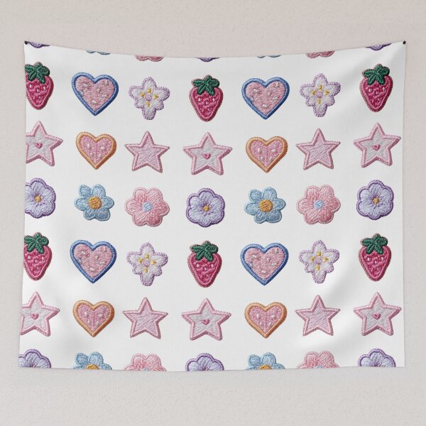 Item preview, Mini patches sticker pack, star ,strawberry, & daisy designed and sold by MendaciousMina.