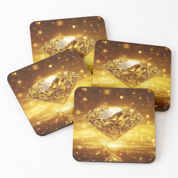 Item preview, Golden Diamond Luxury – Precious Gem and Gold Elegance Design designed and sold by WordPlayStudio.