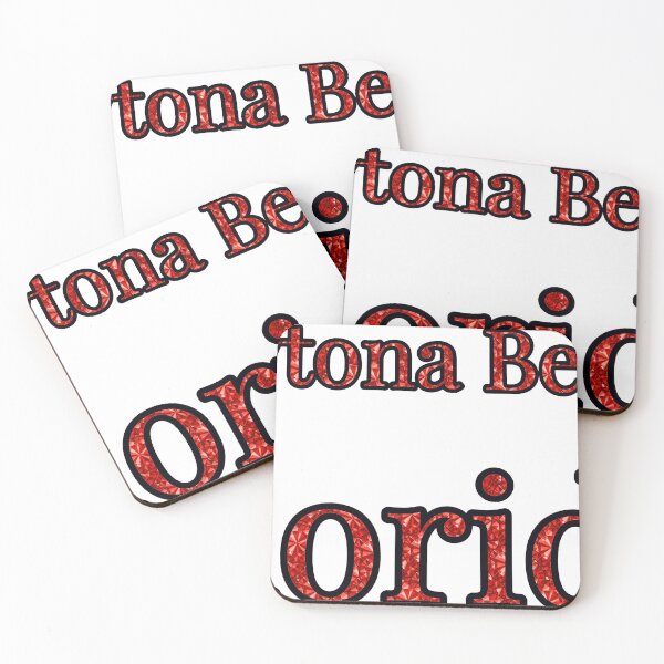 Item preview, Daytona Beach Florida City Name With Red Rhinestone designed and sold by TheIconSmith.