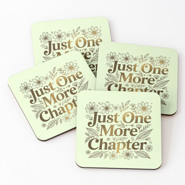 Item preview, Just One More Chapter Floral Design – Book Lover Gift, Gold Wildflower Reader Aesthetic, Bookish Quote for Women designed and sold by Syrupulse.