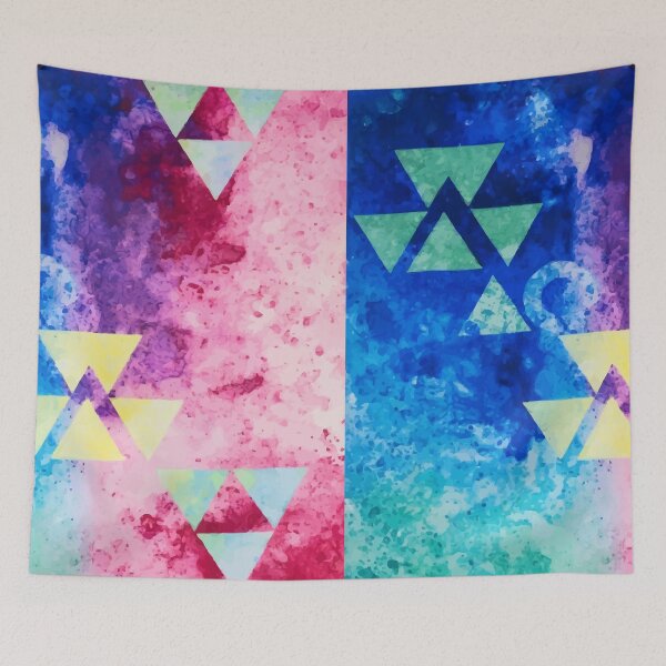 Item preview, Watercolor Geometric Triangle Harmony designed and sold by RidaSalArt.