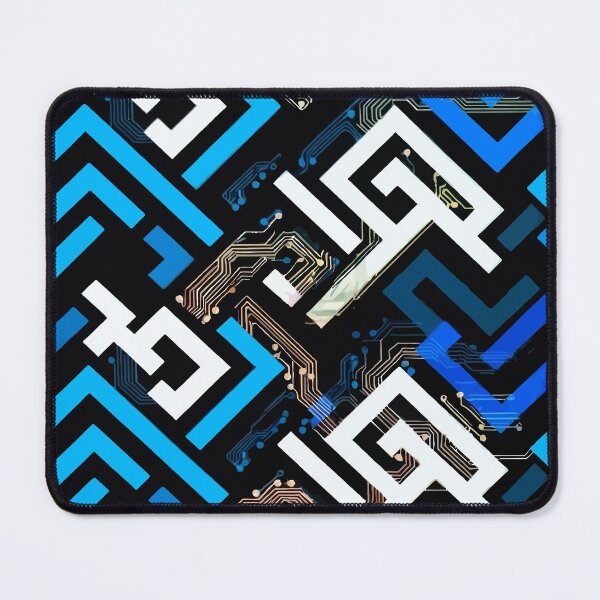 Item preview, Futuristic Tech Circuit Geometric Pattern designed and sold by RidaSalArt.