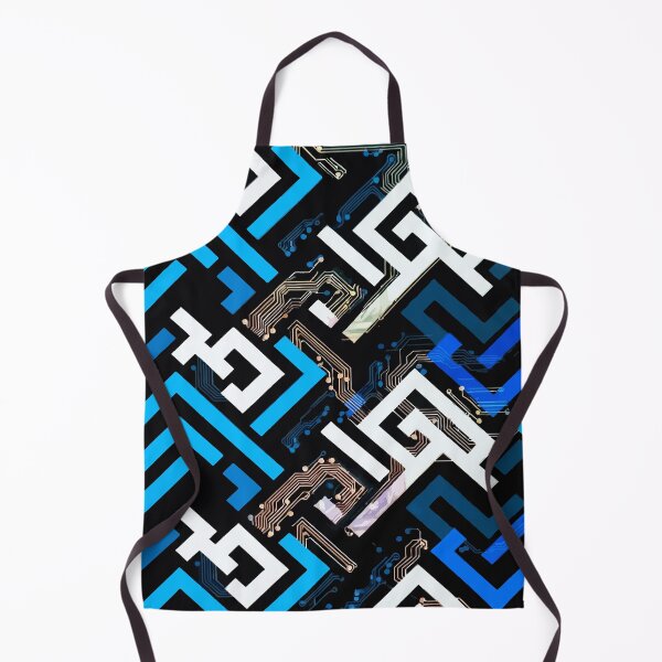 Item preview, Futuristic Tech Circuit Geometric Pattern designed and sold by RidaSalArt.