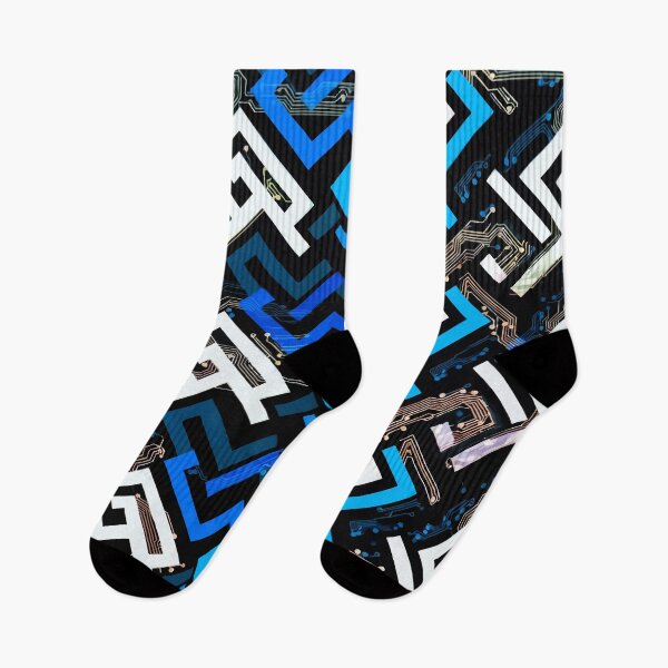 Item preview, Futuristic Tech Circuit Geometric Pattern designed and sold by RidaSalArt.