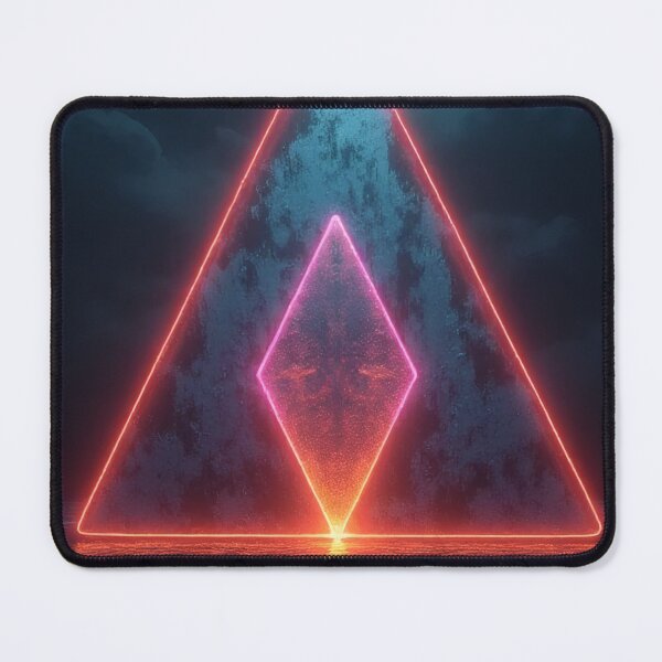 Item preview, Neon shapes on water under a dark sky designed and sold by Mianku | Für das Leben.